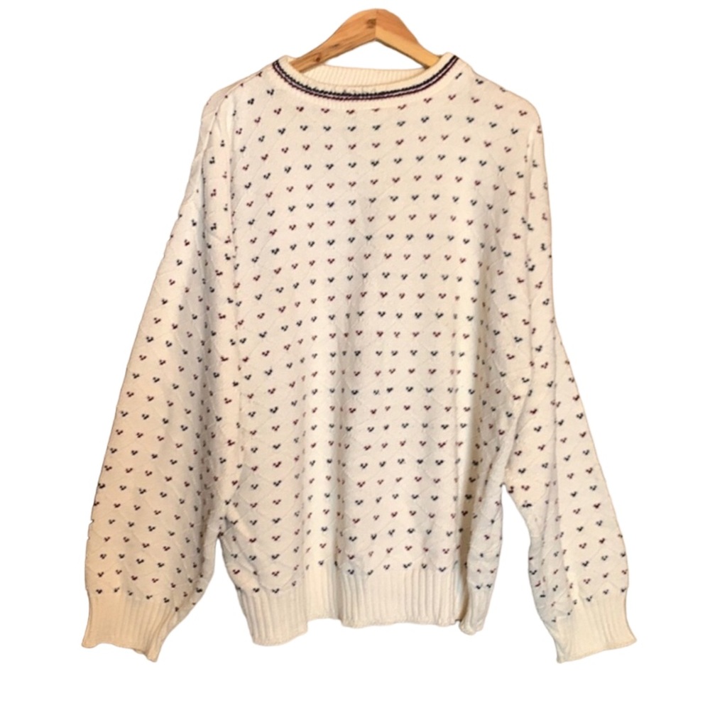 Vintage Knightsbridge cotton blend crewneck sweater